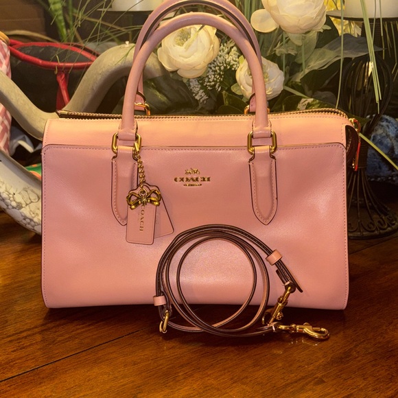 Coach Handbags - Coach x Selena Gomez Limited Edition Selena Bond Satchel - Peony Pink EUC